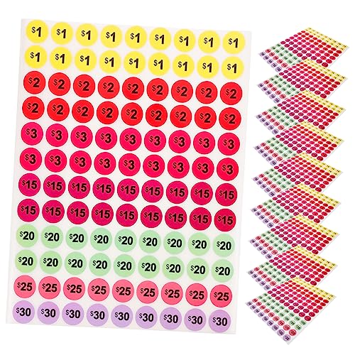 Homoyoyo 10 Blatt Aufkleber Mit -preisschild Für Den Supermarkt Im Einkaufszentrum Etikett Aufkleber Für Preisschilder Tags-aufkleber Preisschild Aufkleber Marktpreisaufkleber Papier Homoyoyo 10 Blatt Aufkleber Mit -preisschild Für Den Supermarkt Im Einkaufszentrum Etikett Aufkleber Für Preisschilder Tags-aufkleber Preisschild Aufkleber Marktpreisaufkleber Papier von Homoyoyo