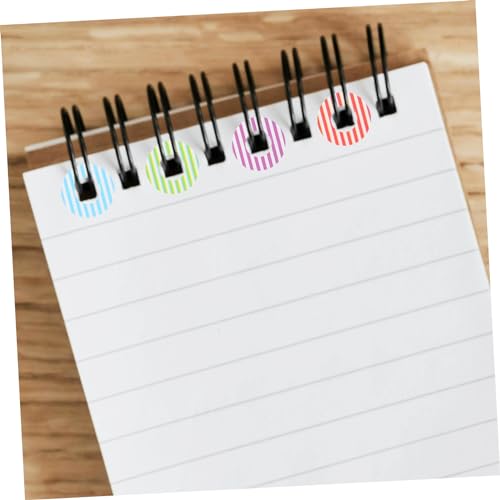 Homoyoyo 10 Blatt Bunte Lochverstärker Aufkleber für Ringbuch Selbstklebende Lochverstärkungsetiketten Geeignet für Büro Praktische und Dekorative Papierlochschutz Aufkleber von Homoyoyo