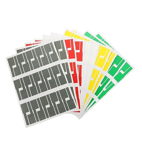 Homoyoyo 10 Blatt Bunte Selbstklebende Kabelaufkleber Teiliges Wasserfester Kabelbeschriftung Wiederstandsfähige Kabelmarkierer für Büro Schule und Zuhause Einfaches Kabelmanagement und Homoyoyo 10 Blatt Bunte Selbstklebende Kabelaufkleber Teiliges Wasserfester Kabelbeschriftung Wiederstandsfähige Kabelmarkierer für Büro Schule und Zuhause Einfaches Kabelmanagement und von Homoyoyo