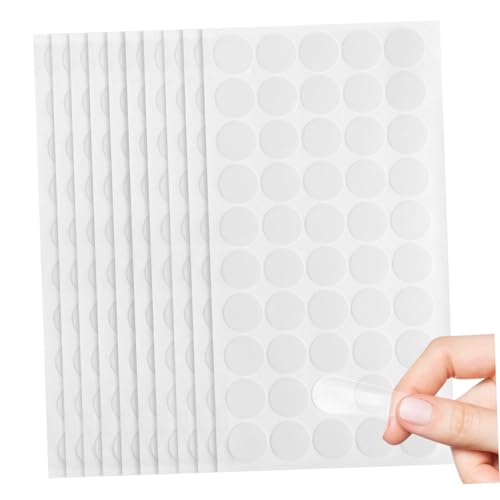 Homoyoyo 10 Blatt Doppelseitige Klebepunkte Transparent Stark Haftend Abnehmbar Für Wanddeko Poster Basteln Organizer Zubehör pro Polyethylen Faservlies Dicke von Homoyoyo