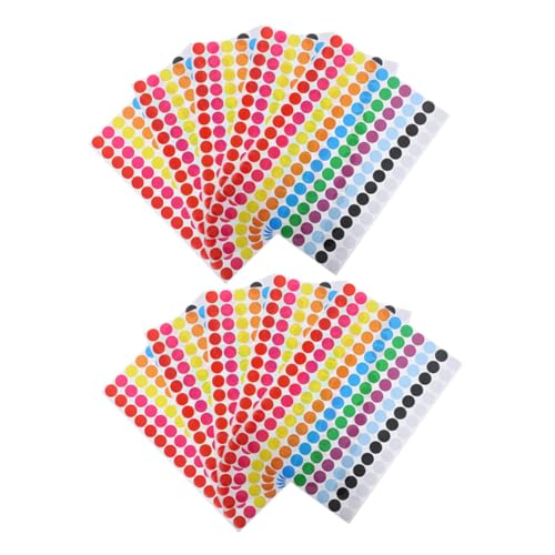 Homoyoyo 10 Blatt Kleine Runde Farbige Klebepunkte Selbstklebend Ablösbar für Büro Schule Organisation Etiketten zur Farbcodierung und Markierung ohne Kleberückstände Homoyoyo 10 Blatt Kleine Runde Farbige Klebepunkte Selbstklebend Ablösbar für Büro Schule Organisation Etiketten zur Farbcodierung und Markierung ohne Kleberückstände von Homoyoyo