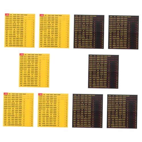 Homoyoyo 10 Blatt Leistungsschalter -tags Organisation Identifikation Für Wiederverwendbar Aufkleber Mit Leistungsschalter-etikett Etiketten Elektronik Druckbar Finder Ersatz Breaker Papier von Homoyoyo