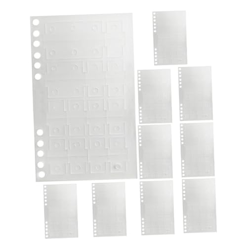 Homoyoyo 10 Blatt Multifunktionale Selbstklebende Index Tabs für Notizbücher Haftmarker für Ordner und Mappen Lochoptionen Annotieren und Organisieren von Dokumenten von Homoyoyo