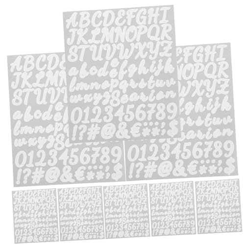 Homoyoyo 10 Blatt Selbstklebende Buchstaben Aufkleber Zahlen Sticker Transparent Langlebig für Scrapbooking DIY Basteln Dekoration Personalisierbar Homoyoyo 10 Blatt Selbstklebende Buchstaben Aufkleber Zahlen Sticker Transparent Langlebig für Scrapbooking DIY Basteln Dekoration Personalisierbar von Homoyoyo