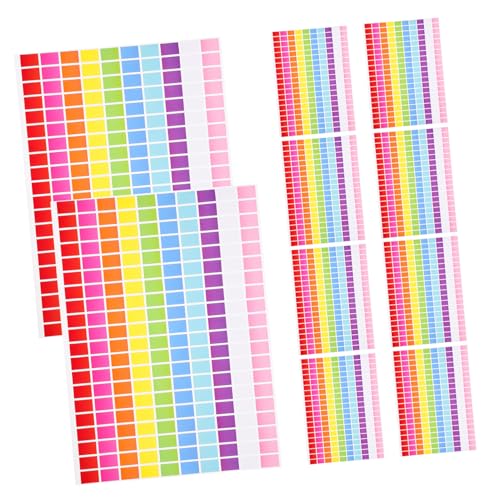 Homoyoyo 10 Blatt Selbstklebende Rechteckige Farbcodierungs Aufkleber Bunte Markierungs Etiketten Vielseitig Einsetzbar für Büro Schule und Organisation Abziehbar Farben Praktische Homoyoyo 10 Blatt Selbstklebende Rechteckige Farbcodierungs Aufkleber Bunte Markierungs Etiketten Vielseitig Einsetzbar für Büro Schule und Organisation Abziehbar Farben Praktische von Homoyoyo