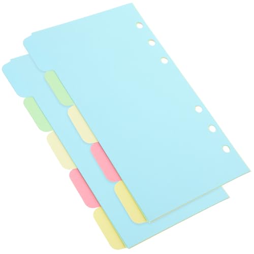 Homoyoyo 10 Blatt Teiliges Register Farbiges Indexpapier mit Löchern Abnehmbare Notizbuch Trennblätter Organizer für Ringordner und Loseblatt Notizbücher Praktische Einlagen für Schule und Homoyoyo 10 Blatt Teiliges Register Farbiges Indexpapier mit Löchern Abnehmbare Notizbuch Trennblätter Organizer für Ringordner und Loseblatt Notizbücher Praktische Einlagen für Schule und von Homoyoyo