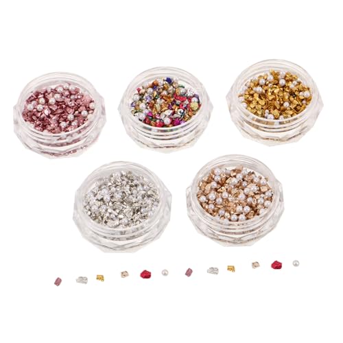 Homoyoyo 10 Boxen Nagelverzierungen mit Unregelmäßigen Schmucksteinen Mini Flachen Strasssteinen und Robusten Perlen in Gold Silber für Vielseitige Nail Art und Maniküre Homoyoyo 10 Boxen Nagelverzierungen mit Unregelmäßigen Schmucksteinen Mini Flachen Strasssteinen und Robusten Perlen in Gold Silber für Vielseitige Nail Art und Maniküre von Homoyoyo