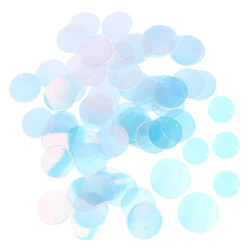 Homoyoyo 10 Nähen Paillettenausstattung runde Paillettenverzierung Basteln lose Pailletten runden bastel materialien DIY Dekoration Pailletten für Heimwerker runde Kleidung Pailletten PVC von Homoyoyo