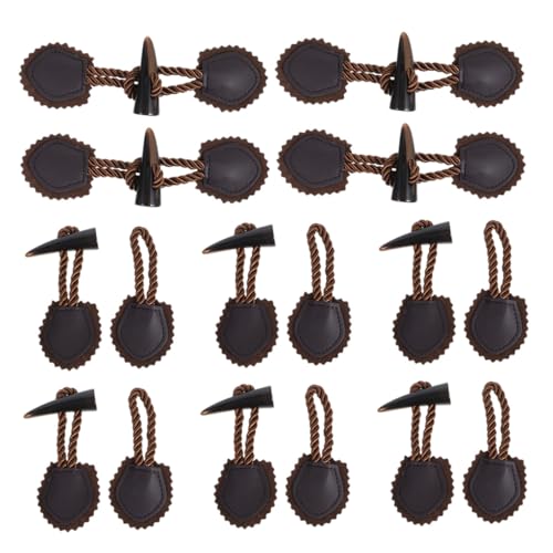 Homoyoyo 10 Paare Resin Horn Knebelknöpfe zum Annähen Stabile Verschlussknöpfe für Wintermäntel Vintage Design Langlebige Kleidung Accessoires für Wollmäntel und Jacken Dunkelbraun Homoyoyo 10 Paare Resin Horn Knebelknöpfe zum Annähen Stabile Verschlussknöpfe für Wintermäntel Vintage Design Langlebige Kleidung Accessoires für Wollmäntel und Jacken Dunkelbraun von Homoyoyo