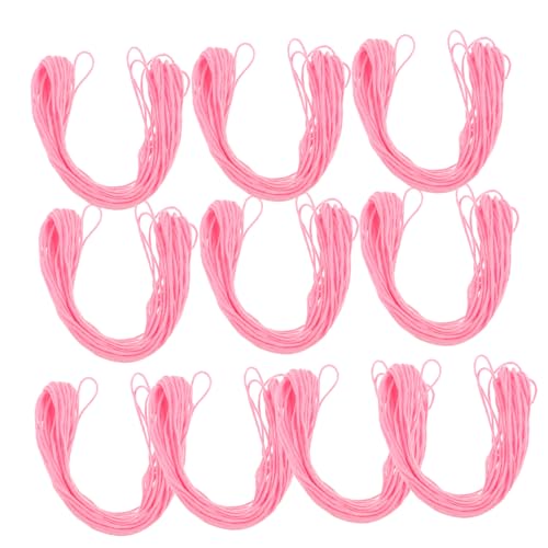 Homoyoyo 10 Rollen Handgefertigter Wottwäschefaden Pink Stickfaden Baumwollstickstätte Stickfadengarnfaden Stickgarn Stickereienspinner Stickkits Für Erwachsene Rosa Baumwollfaden von Homoyoyo