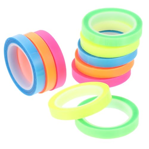 Homoyoyo 10 Rollen Transparente Farbige Wasserdichte Markierungstapes Abreißbare Fluoreszierende Haftnotizen für Buch und Textmarker Vielseitige Seitenmarker zur und Leseförderung Homoyoyo 10 Rollen Transparente Farbige Wasserdichte Markierungstapes Abreißbare Fluoreszierende Haftnotizen für Buch und Textmarker Vielseitige Seitenmarker zur und Leseförderung von Homoyoyo