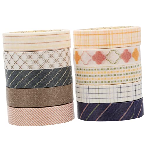 Homoyoyo 10 Rollen Washi-Tape-Set Aufkleber für Scrapbooking dekorativ Scrapbook-Klebeband Kunst Schrott Gold the washi tape bastelzubehör Dekorationsband Sammelklebeband Japanisches Papier von Homoyoyo