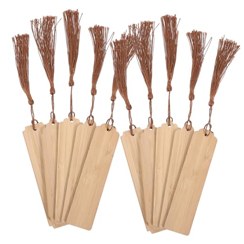 Homoyoyo 10 Sätze Teiliges Bambus Lesezeichen Blanko zum Basteln mit Tassel Perlen und Hanfschnur DIY Gravierbare Buchzeichen für Schüler Lesefans und Kreative Dekoration Homoyoyo 10 Sätze Teiliges Bambus Lesezeichen Blanko zum Basteln mit Tassel Perlen und Hanfschnur DIY Gravierbare Buchzeichen für Schüler Lesefans und Kreative Dekoration von Homoyoyo