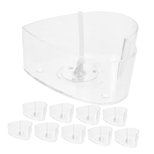 Homoyoyo 10 Satz Teiliges Herzförmige Klare Teelichtbehälter Kunststoff mit Dochten Transparente Kerzenformen für DIY Kerzenherstellung Geeignet für Hochzeits und Jubiläumsdekorationen von Homoyoyo