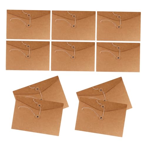 Homoyoyo 10 Stück Aktenhalter Papiertüten zur Aufbewahrung Aktenspeicherbeutel Kraftpapiertüte Taschen aus Papierumschlägen Kraftpapierumschläge Verpackungstaschen 350g Kraftpapier von Homoyoyo