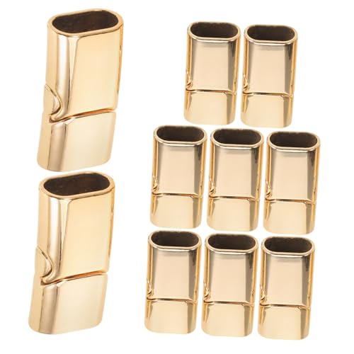 Homoyoyo 10 Stück Armband Magnetverschluss Halskette Armbandanschluss Schließ Schließungen Silber schmuckverbinder schmuckherstellung schmuck DIY zubehör Armbandverschluss Legierung Golden von Homoyoyo