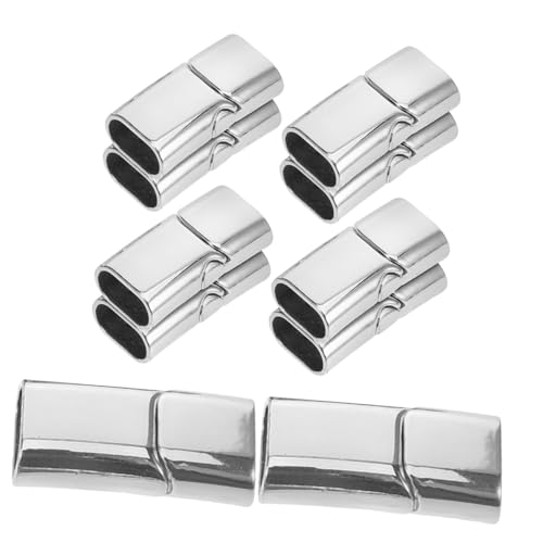 Homoyoyo 10 Stück Armband Magnetverschluss Reize Zange Ring Perlen Schließe schmuckverbinder schmuckherstellung Halskette DIY liefert Schmuck Halskettenverschlüsse Schnalle Legierung Silver von Homoyoyo