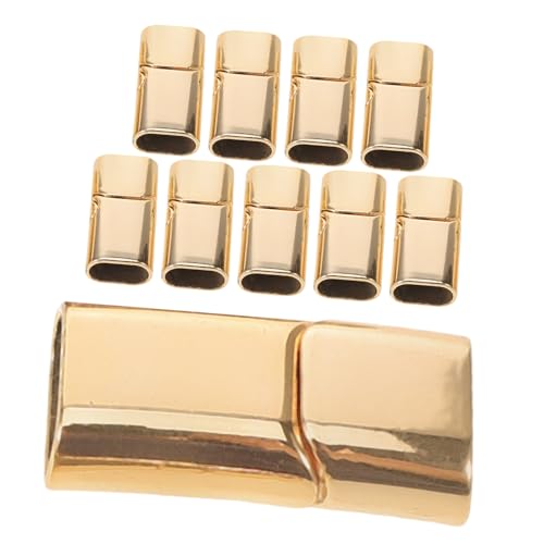 Homoyoyo 10 Stück Armband Magnetverschluss Schmuck Halskettenverschlüsse Zubehör Silber schmuckverbinder schmuckherstellung Armbandverschluss Schmuck Verbindungsverschluss Legierung Golden von Homoyoyo