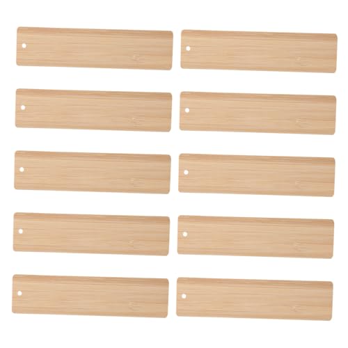 Homoyoyo 10 Stück Bambus Lesezeichen Blanko Diy Unfertige Tags für Bastelprojekte Dekoration für und Feierlichkeiten Homoyoyo 10 Stück Bambus Lesezeichen Blanko Diy Unfertige Tags für Bastelprojekte Dekoration für und Feierlichkeiten von Homoyoyo