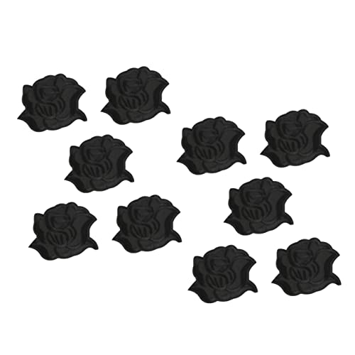 Homoyoyo 10 Stück Bestickte Blumen Applikationen zum Aufnähen Langlebige DIY Patches für Kleidung Taschen Hüte Vielseitige Dekoration für Jacken Schals und Schuhe von Homoyoyo