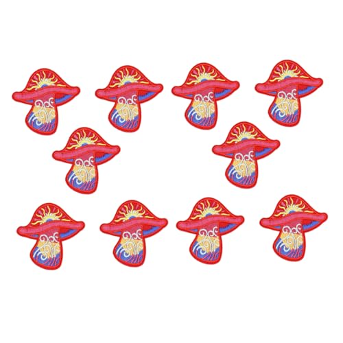 Homoyoyo 10 Stück Bestickte Pilz Aufnäher Patches Quilting Kleidung Kostüm Patch Süße Wildpilz Applikation Verzierungen Stickzubehör Stoff Pilz Aufnäher Polyester Homoyoyo 10 Stück Bestickte Pilz Aufnäher Patches Quilting Kleidung Kostüm Patch Süße Wildpilz Applikation Verzierungen Stickzubehör Stoff Pilz Aufnäher Polyester von Homoyoyo