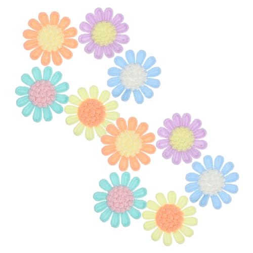 Homoyoyo 10 Stück Blumen Aufnäher für Kleidung DIY Shirt und Kleider Applikationen Handgemachte Dekorationen für Taschen Haarschmuck und Bastelprojekte Homoyoyo 10 Stück Blumen Aufnäher für Kleidung DIY Shirt und Kleider Applikationen Handgemachte Dekorationen für Taschen Haarschmuck und Bastelprojekte von Homoyoyo