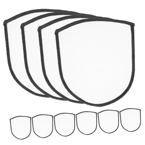 Homoyoyo 10 Stück Bügelflicken aus Vliesstoff Weiße Sublimations Patches zum Aufbügeln Blanko DIY Reparatur und Dekorationsaufnäher für Kleidung Hüte Taschen Langlebig und Vielseitig von Homoyoyo
