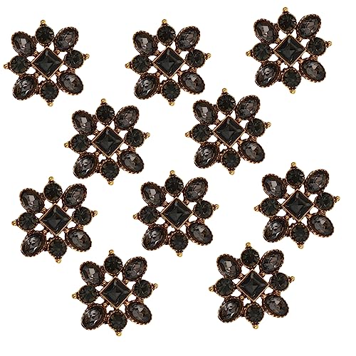 Homoyoyo 10 Stück Bund- -Schmuck Ornamente Brosche für Kleid Zubehör Dekoration Hotfix haircharm haarsschmuck schmucksteine beltane DIY Corsage Strass nählegierung strass schmuck Black Homoyoyo 10 Stück Bund- -Schmuck Ornamente Brosche für Kleid Zubehör Dekoration Hotfix haircharm haarsschmuck schmucksteine beltane DIY Corsage Strass nählegierung strass schmuck Black von Homoyoyo