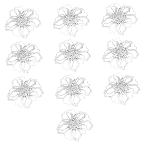 Homoyoyo 10 Stück Bunte Spitzenblumenaufkleber Blumenverzierung Material nähen Applikations Patch applizierte Blumen Spitze bestickter Aufnäher Nähte Patches Blumenstickstätte Organza Weiß Homoyoyo 10 Stück Bunte Spitzenblumenaufkleber Blumenverzierung Material nähen Applikations Patch applizierte Blumen Spitze bestickter Aufnäher Nähte Patches Blumenstickstätte Organza Weiß von Homoyoyo