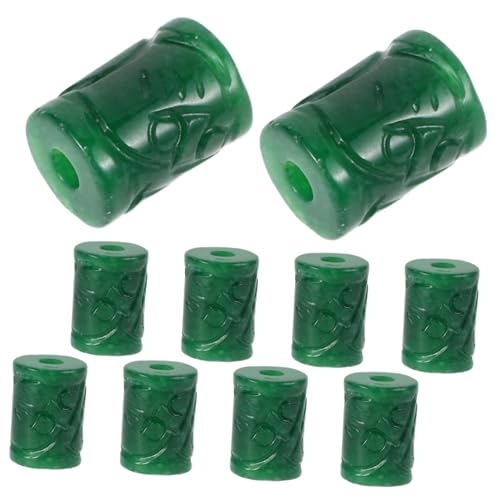 Homoyoyo 10 Stück Grüner Spacer Perlen für Diy Schmuckherstellung Imitation Jade Perlen für Armbänder und Bastelprojekte Vielseitige Bead Zubehör für Kreative Designs Homoyoyo 10 Stück Grüner Spacer Perlen für Diy Schmuckherstellung Imitation Jade Perlen für Armbänder und Bastelprojekte Vielseitige Bead Zubehör für Kreative Designs von Homoyoyo
