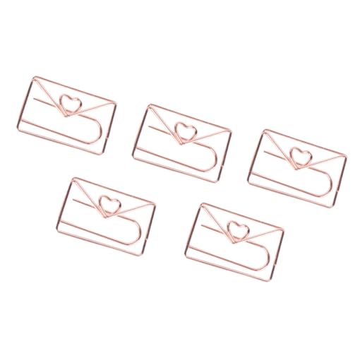 Homoyoyo 10 Stück Herzförmige Metall Büroklammern Roségold Dekorative Clips für Notizen Fotos und Lesezeichen im Büro Zuhause Schule Homoyoyo 10 Stück Herzförmige Metall Büroklammern Roségold Dekorative Clips für Notizen Fotos und Lesezeichen im Büro Zuhause Schule von Homoyoyo