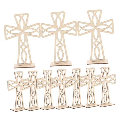 Homoyoyo 10 Stück Holz Kreuz Dekoration Unfertige DIY Holzornamente für Bastelarbeiten Rustikale Wohnkultur für Wohnzimmer Schlafzimmer und Büro Homoyoyo 10 Stück Holz Kreuz Dekoration Unfertige DIY Holzornamente für Bastelarbeiten Rustikale Wohnkultur für Wohnzimmer Schlafzimmer und Büro von Homoyoyo