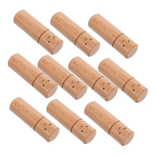 Homoyoyo 10 Stück Holzfiguren zum Bemalen Unfertige Naturbelassene Holzpuppen für DIY Kunsthandwerk Blanko Holzpuppen aus Buchenholz für Basteln Dekoration von Homoyoyo
