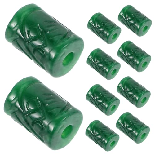 Homoyoyo 10 Stück Jade Zubehör Spärliche Perlen Quarzperlen Perlen Zur Armbandherstellung Afrikanische Perlen Schmuckzubehör Perlen Perlen Für Armbänder Natürliche Jadeperlen von Homoyoyo