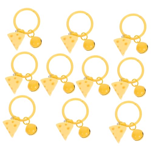 Homoyoyo 10 Stück Käse Schlüsselanhänger mit Glocke Bunte Dessert Deko Resin Metall Robust Vielseitiger Schlüsselanhänger für Taschen Rucksäcke Geburtstags Giveaways Mini Schlüssel Zubehör Homoyoyo 10 Stück Käse Schlüsselanhänger mit Glocke Bunte Dessert Deko Resin Metall Robust Vielseitiger Schlüsselanhänger für Taschen Rucksäcke Geburtstags Giveaways Mini Schlüssel Zubehör von Homoyoyo