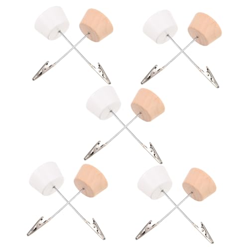 Homoyoyo 10 Stück Kartenhalter Aus Holz Memo Clips Aus Holz Für Fotokarten Krokodilklemme Für Memo Notizen Tischkartenhalter Für Fotos Fotokartenhalter Kartenhalter Mit Holzsockel von Homoyoyo