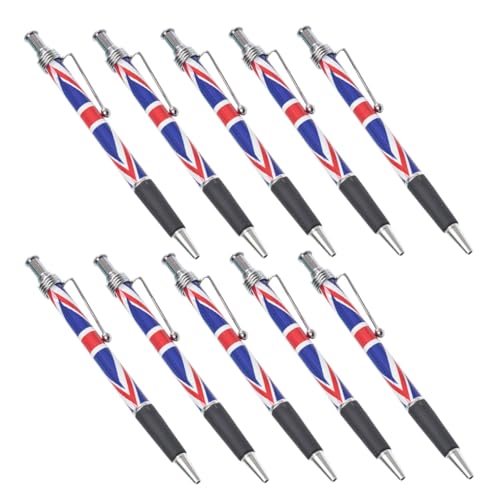 Homoyoyo 10 Stück Kugelschreiber Mit Flagge Büro Stift Patriotischer Stift Komfortabler Griffstift Glatter Schreibstift Home-office-stift Schreibtischzubehör Glatter Kugelschreiber Plastik von Homoyoyo