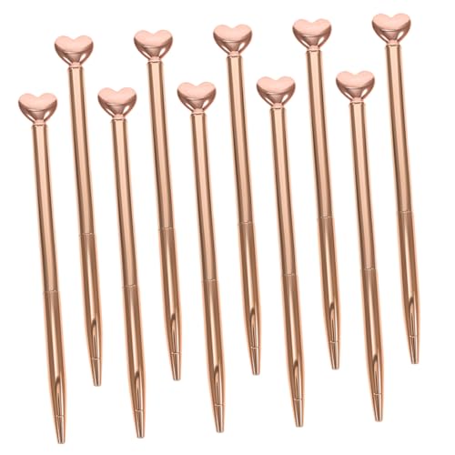 Homoyoyo 10 Stück Metall Kugelschreiber mit Glatter Mittelspitze für Frauen Kreative Schreibgeräte für Valentinstag Hochzeiten und Bürobedarf Roségold Homoyoyo 10 Stück Metall Kugelschreiber mit Glatter Mittelspitze für Frauen Kreative Schreibgeräte für Valentinstag Hochzeiten und Bürobedarf Roségold von Homoyoyo