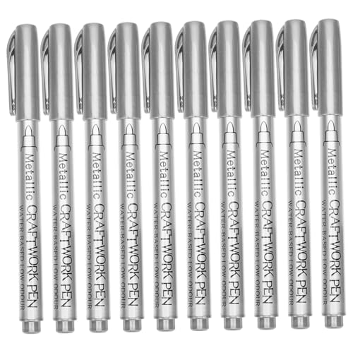 Homoyoyo 10 Stück Metall Malstifte Tintenstifte Für Erwachsene Für Künstler Marker Linienstifte Malstifte Zeichnen Skizzieren Weißer Malstift Stoffstift Reifenfarbe Ölstift Homoyoyo 10 Stück Metall Malstifte Tintenstifte Für Erwachsene Für Künstler Marker Linienstifte Malstifte Zeichnen Skizzieren Weißer Malstift Stoffstift Reifenfarbe Ölstift von Homoyoyo