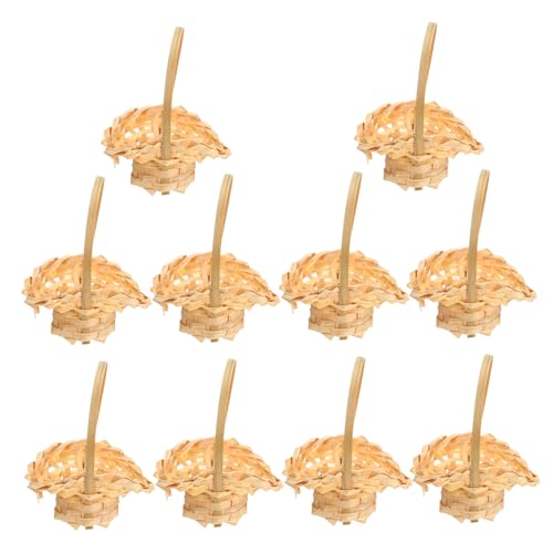 Homoyoyo 10 Stück Mini-Körbchen Mit Henkel Für Puppenhaus Und Dekoration - Weidenkörbe in Miniatur Für Lebensmittel Party Und Aufbewahrung Perfekte Zubehör Für Kreative Bastelprojekte Homoyoyo 10 Stück Mini-Körbchen Mit Henkel Für Puppenhaus Und Dekoration - Weidenkörbe in Miniatur Für Lebensmittel Party Und Aufbewahrung Perfekte Zubehör Für Kreative Bastelprojekte von Homoyoyo