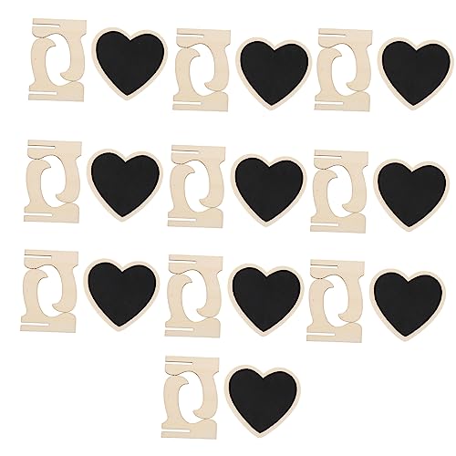 Homoyoyo 10 Stück Nachrichtentafel schreibtafel desk decoration ornaments ornamente mini kreidetafeln Hochzeit Miniatur Tafel Staffelei Wand Mini-Holztafel Tafel-Tischschild von Homoyoyo