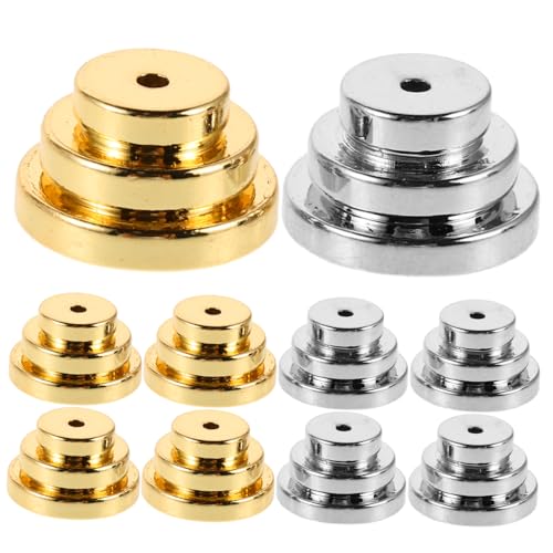 Homoyoyo 10 Stück Ohrring Heber Verschlüsse Aus Metall 3 Lagige Ohrstecker Halterungen – 031 X 012 Zoll Anti Für Schwere Ohrringe – Dics Locking Backers von Homoyoyo