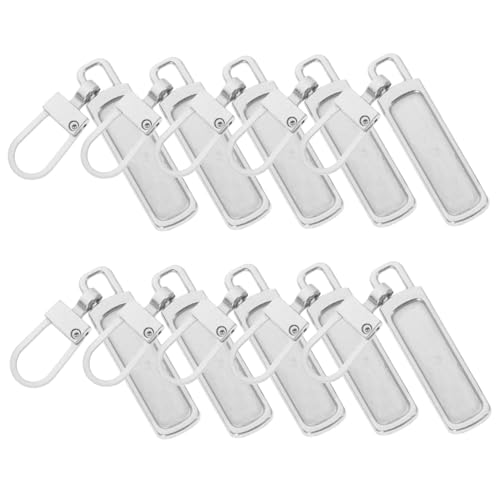 Homoyoyo 10 Stück Reißverschluss klein Reparatur Ersatz Abzieher zieht abnehmbar Reißverschlüsse für Geldbörsen Metall Silver Homoyoyo 10 Stück Reißverschluss klein Reparatur Ersatz Abzieher zieht abnehmbar Reißverschlüsse für Geldbörsen Metall Silver von Homoyoyo