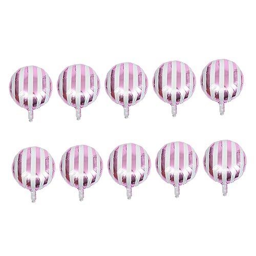 Homoyoyo 10 Stück Runde Gestreifte Luftballons Pastellfarben Aluminiumfolie für Geburtstagsfeiern und Hochzeiten Starke und Langlebige Dekorationen für Unvergessliche Anlässe Homoyoyo 10 Stück Runde Gestreifte Luftballons Pastellfarben Aluminiumfolie für Geburtstagsfeiern und Hochzeiten Starke und Langlebige Dekorationen für Unvergessliche Anlässe von Homoyoyo