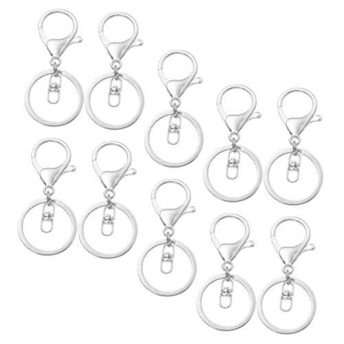 Homoyoyo 10 Stück Schlüsselanhänger Clips Langlebige Schlüsselring Zubehör für DIY Bastelarbeiten Praktische Karabiner für Schlüssel und Taschen Rostfreies Material Leicht und Tragbar Homoyoyo 10 Stück Schlüsselanhänger Clips Langlebige Schlüsselring Zubehör für DIY Bastelarbeiten Praktische Karabiner für Schlüssel und Taschen Rostfreies Material Leicht und Tragbar von Homoyoyo