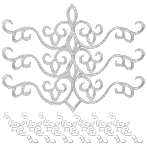 Homoyoyo 10 Stück Silberne Bestickte Bügelaufnäher mit Blumenmuster Vielseitige Applikationen zum Aufbügeln Kleidung Pullovern Kissen für DIY reparatur und Dekoration Homoyoyo 10 Stück Silberne Bestickte Bügelaufnäher mit Blumenmuster Vielseitige Applikationen zum Aufbügeln Kleidung Pullovern Kissen für DIY reparatur und Dekoration von Homoyoyo