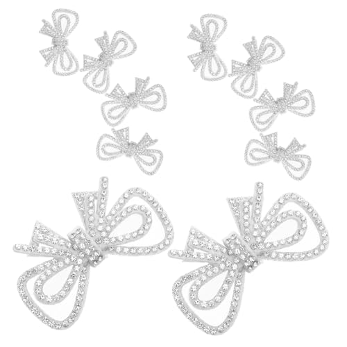 Homoyoyo 10 Stück Silberner Schleifen Strass Aufnäher Kristall Strass Schleifen Aufnäher Applikation Zum Aufbügeln Glitzer Homoyoyo 10 Stück Silberner Schleifen Strass Aufnäher Kristall Strass Schleifen Aufnäher Applikation Zum Aufbügeln Glitzer von Homoyoyo