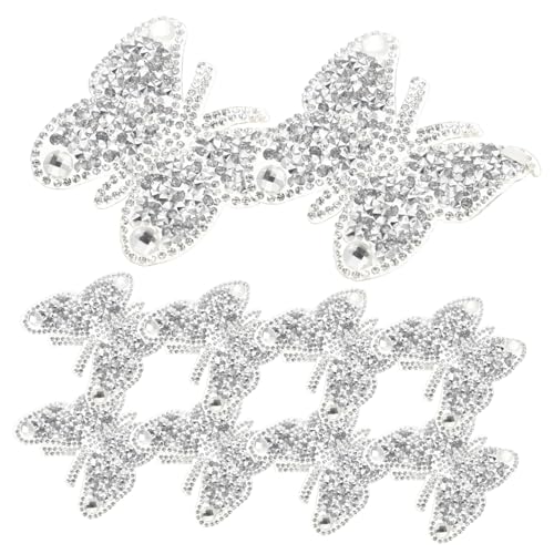 Homoyoyo 10 Stück Strass Patches Selbstklebend für Kleidung Dekorative Bügelapplikationen Schmetterlingsform zum Reparieren und Verzieren von Kleidung und Accessoires Homoyoyo 10 Stück Strass Patches Selbstklebend für Kleidung Dekorative Bügelapplikationen Schmetterlingsform zum Reparieren und Verzieren von Kleidung und Accessoires von Homoyoyo