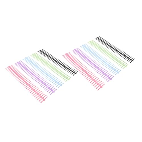Homoyoyo 10 Stück Teiliges Abnehmbare Bunte Buchbinderinge aus Kunststoff Glatte Oberfläche Sichere Spiralringe für Notizbücher Planer Lose Geeignet für Schüler und Lehrer von Homoyoyo