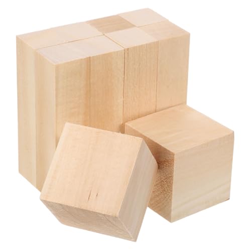Homoyoyo 10 Stück Teiliges Basswood Schnitzholz Rechteckige Lindenholzblöcke zum Schnitzen Weiches Naturholz mit Einzigartiger Maserung für DIY Handwerk Holzblock Bastelmaterial für von Homoyoyo